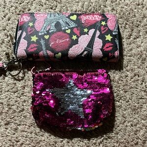 Pink cute wallet and bag